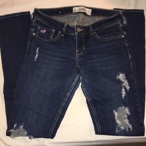 Hollister distressed skinny jeans